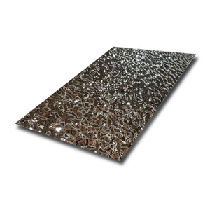 High Quality Black Coated Stainless Steel Sheets Cheap 304 Sheet Water Ripple
