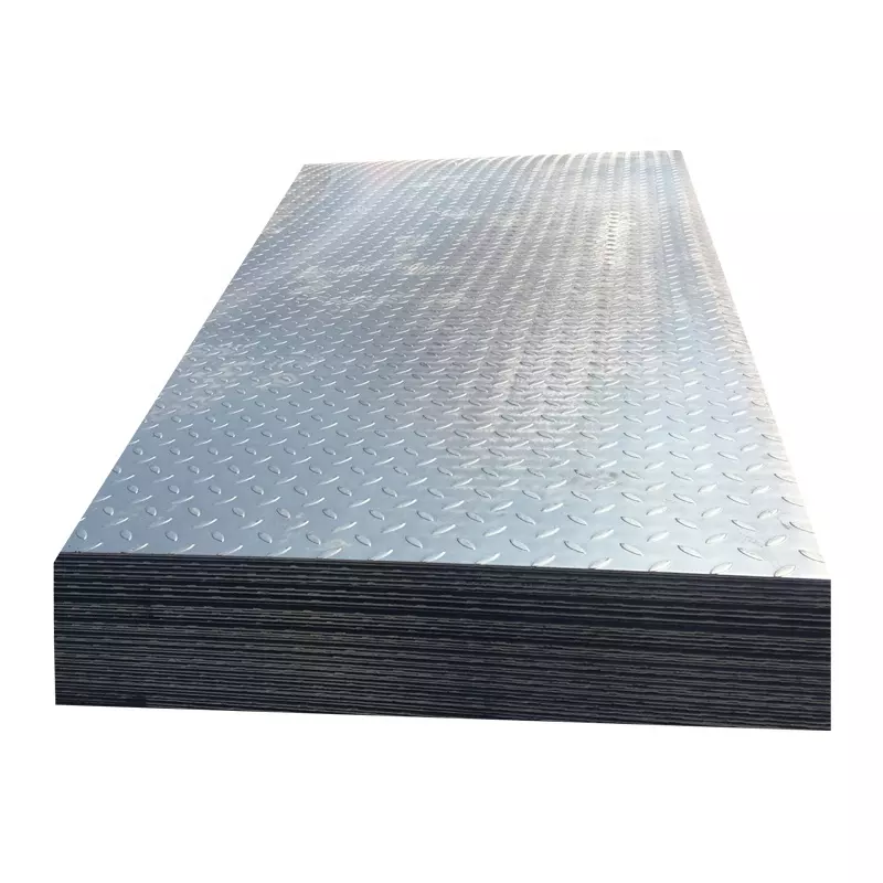 Export High Quality Hot Rolled Carbon Standard Steel Checkered Plate Q235B Checked Steel Plate